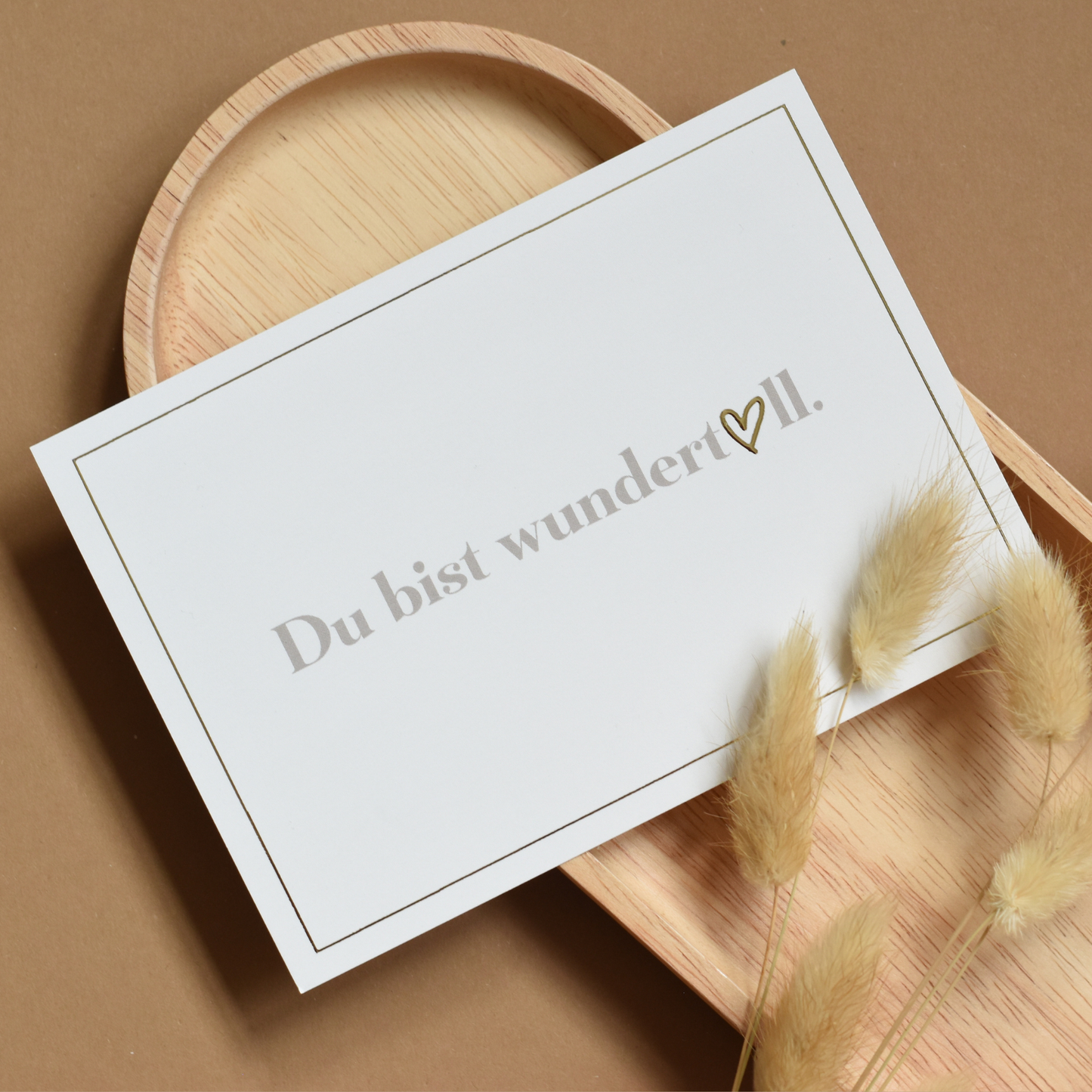 "Du bist wundertoll" - Postkarte A6